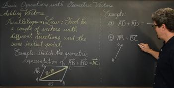 Basic Operations Geometric Vectors (Many Examples)