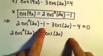 Using Double Angle Identities to Solve Equations, Example 1