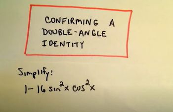 Using the Sum and Difference Identities for Sine, Cosine and Tangent, Ex 3