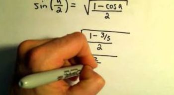 Half Angle Identities to Evaluate Trigonometric Expressions, Example 3