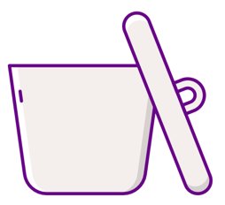 Beaker with stirring rod