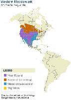 Western meadowlark range map