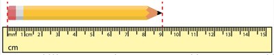 Measuring the length of a pencil