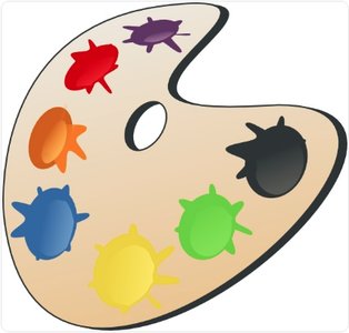 Color palette representing color as a physical property