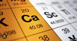 Close-up of a periodic table of elements