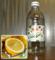 Vinegar and lemon as examples of acids