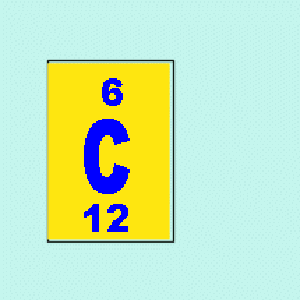 Periodic table entry for carbon