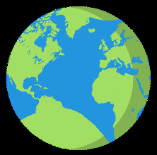 Earth representing gravitational force